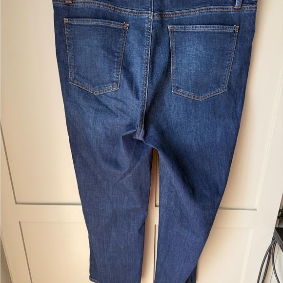 EUC Talbots Crop Straight Leg Jeans Dark Blue SZ 14 - Picture 11 of 11